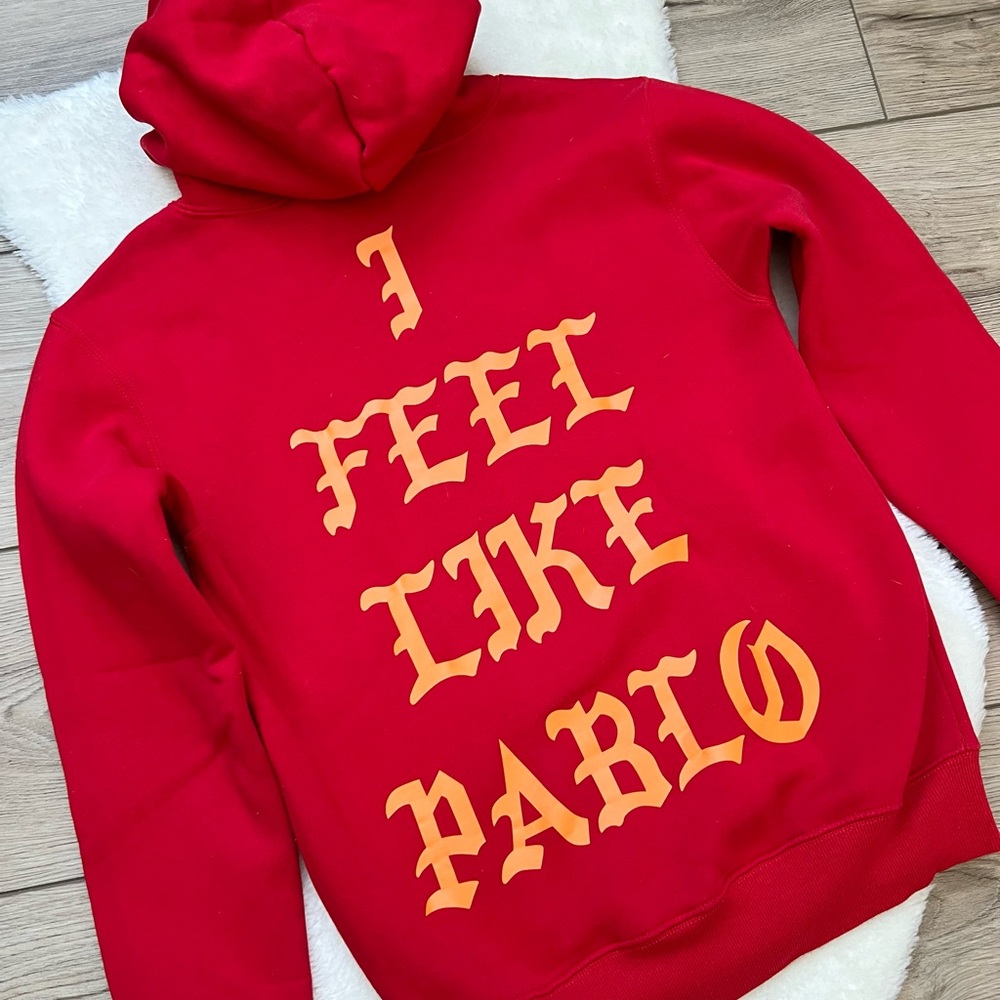 Yeezy Red and Gold Hoodie
